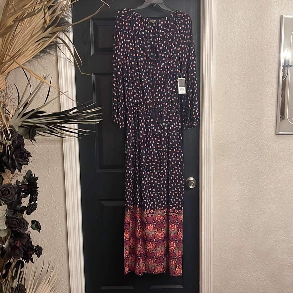 JUICY plum fable floral maxi dress